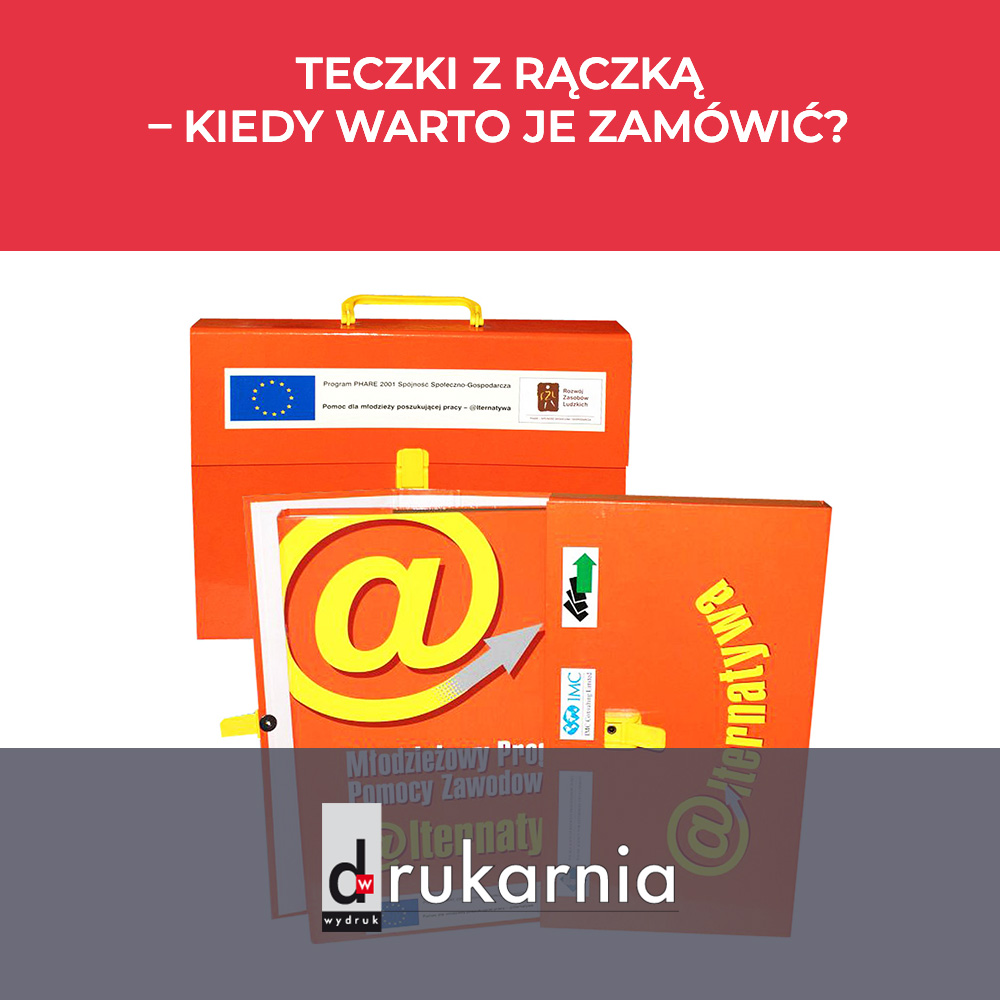 Teczki z rączką - kiedy warto je zamówić?